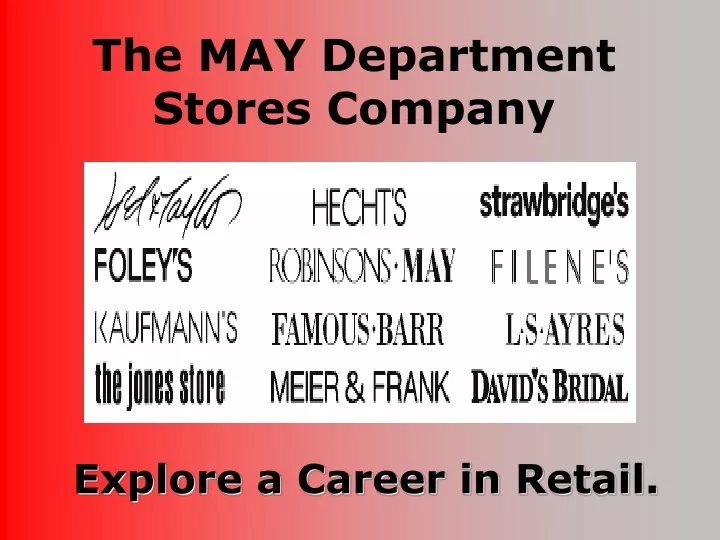the may department stores company