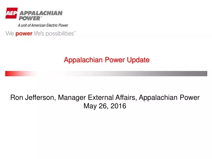 appalachian power update