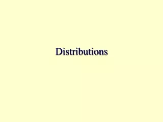 Distributions