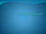 Word  formation - slide 1