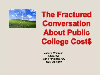 The Fractured Conversation About Public College Cost$