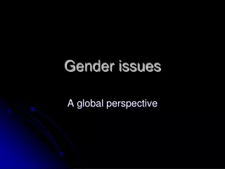 Gender issues