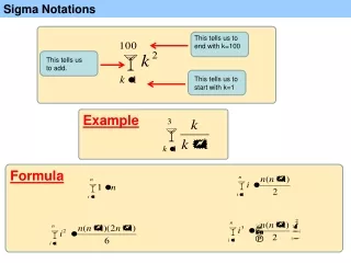 Sigma Notations