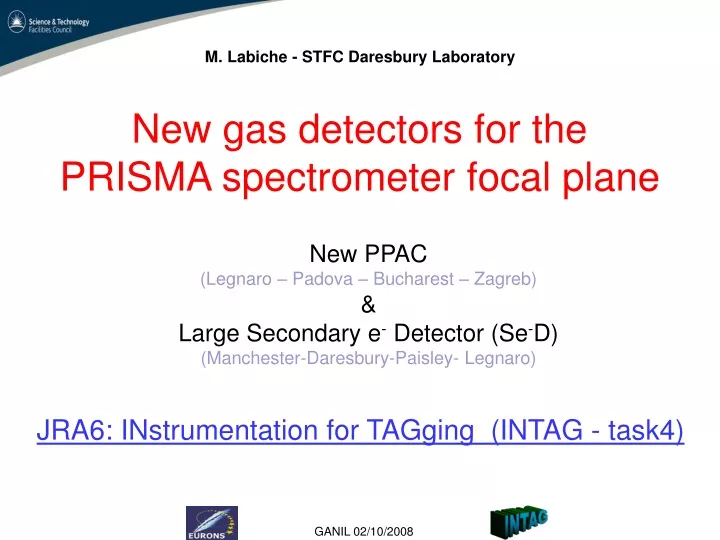 new gas detectors for the prisma spectrometer focal plane