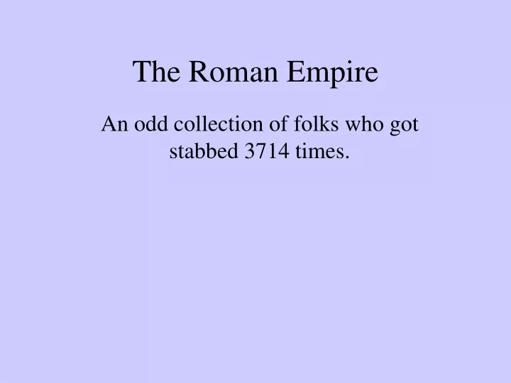 the roman empire