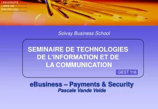 eBusiness – Payments &amp; Security Pascale Vande Velde