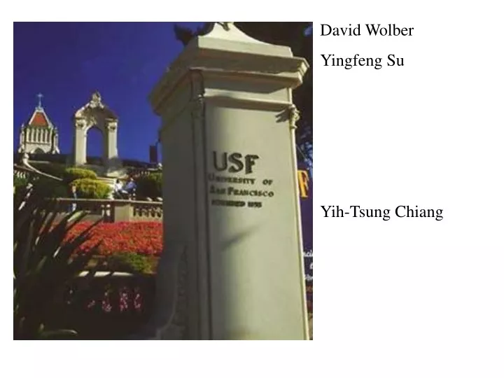 david wolber yingfeng su yih tsung chiang