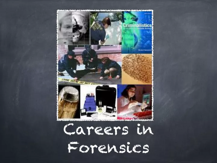 careers in forensics