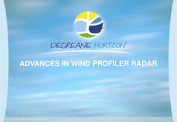 advances in wind profiler radar