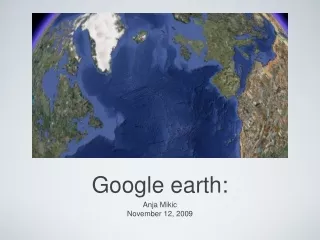 Google earth: