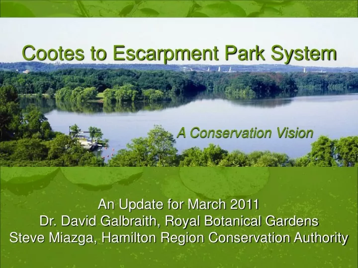 cootes to escarpment park system