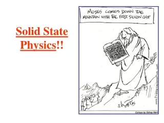 Solid State Physics !!