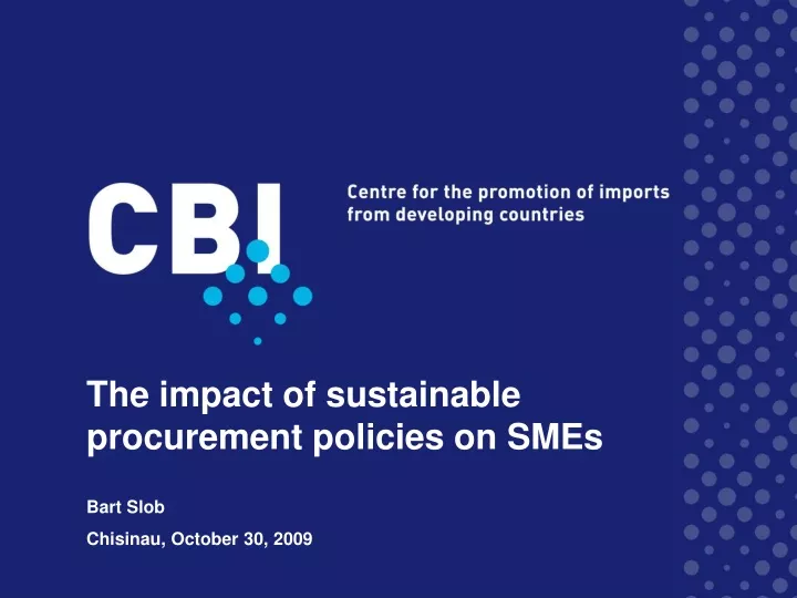 the impact of sustainable procurement policies