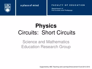 Physics  Circuits:  Short Circuits