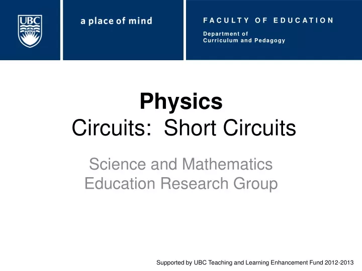 physics circuits short circuits