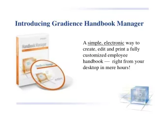 Introducing Gradience Handbook Manager