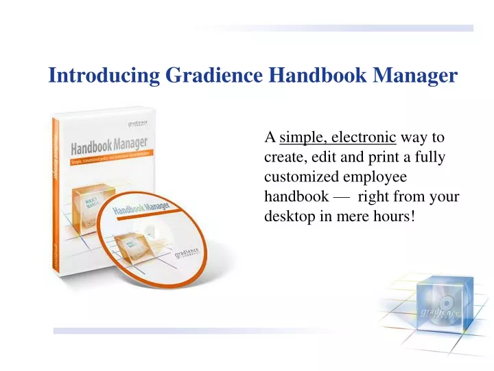 introducing gradience handbook manager