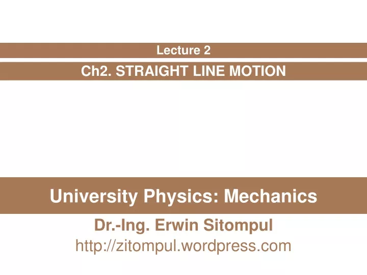 university physics mechanics