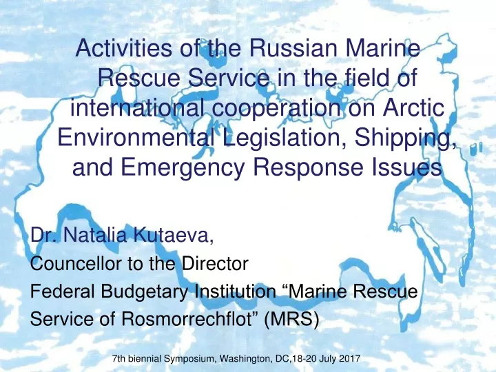 activities of the russian marine rescue service