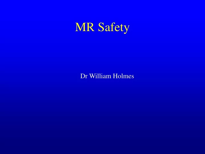 mr safety