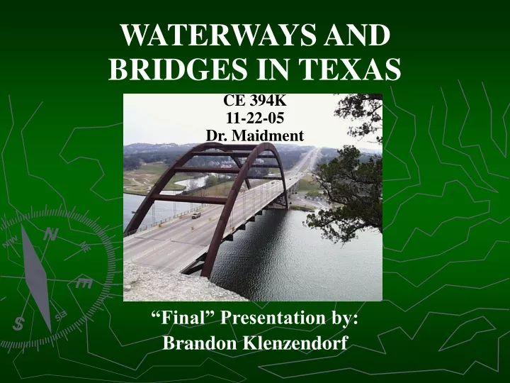 waterways and bridges in texas