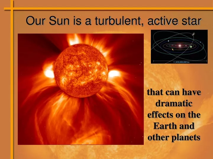 our sun is a turbulent active star