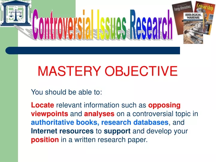 mastery objective