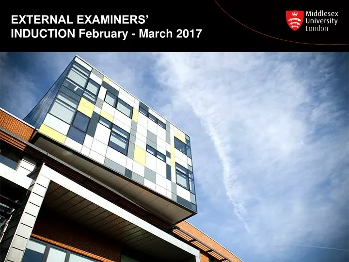 external examiners induction february march 2017