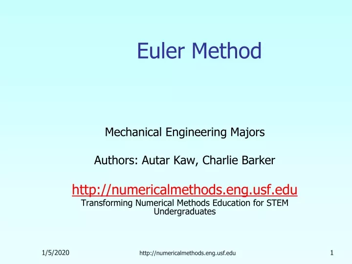 euler method