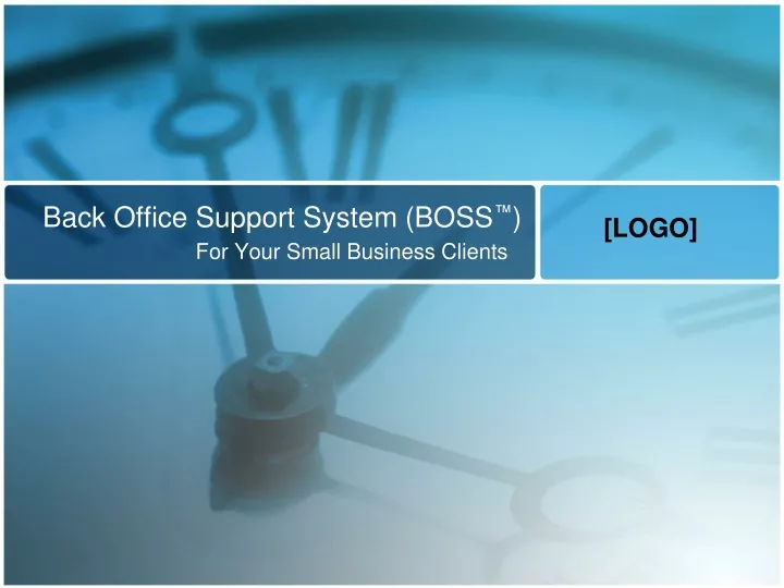 back office support system boss