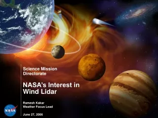 NASA’s Interest in Wind Lidar