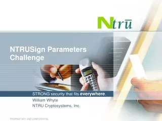 NTRUSign Parameters Challenge