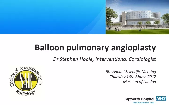 balloon pulmonary angioplasty