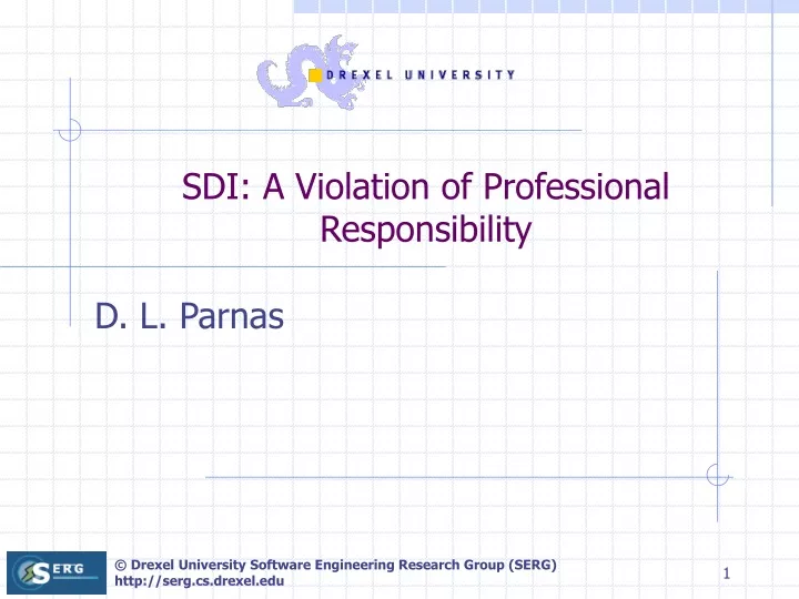 sdi a violation of professional responsibility