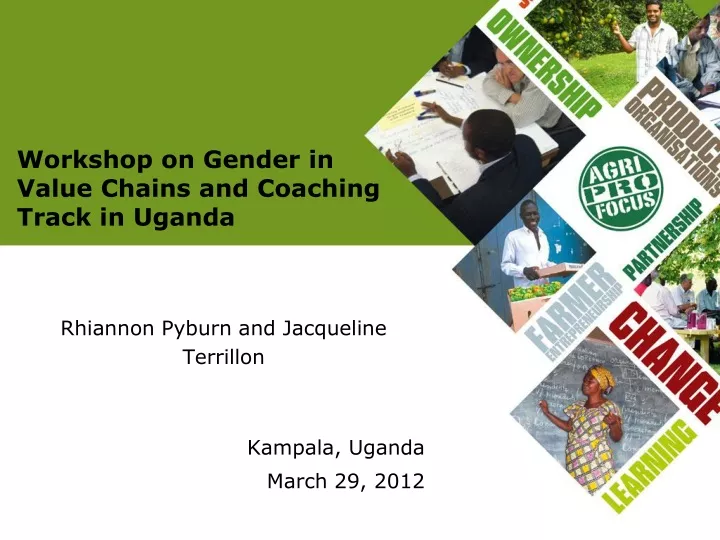 workshop on gender in value chains and coaching track in uganda