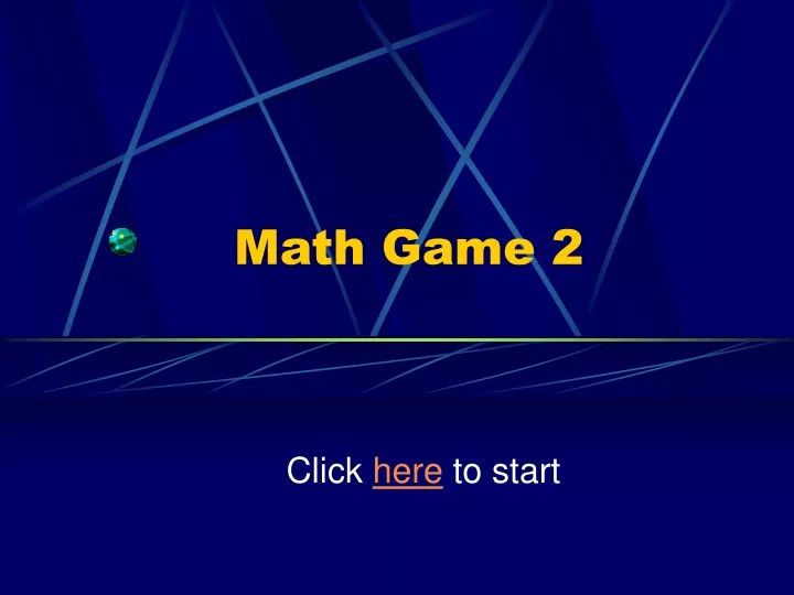 math game 2