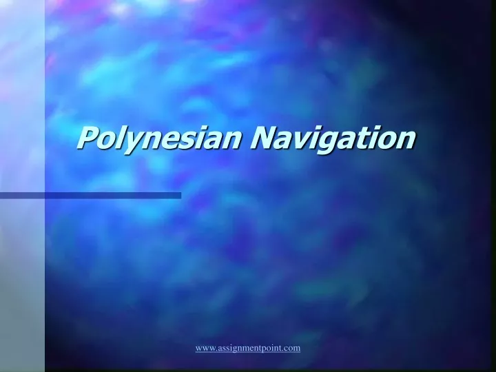polynesian navigation