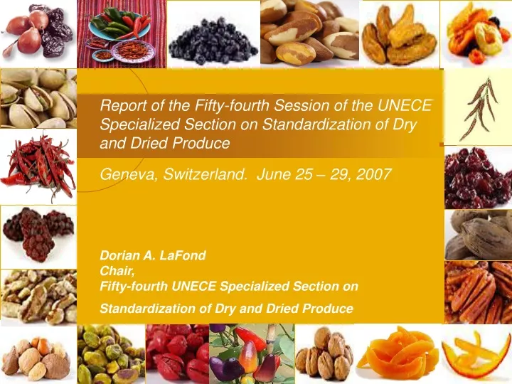 report of the fifty fourth session of the unece