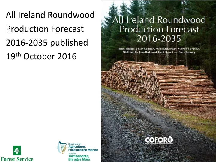 all ireland roundwood production forecast 2016