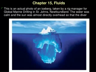 Chapter 15, Fluids