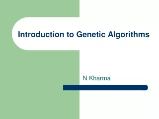 Introduction to Genetic Algorithms