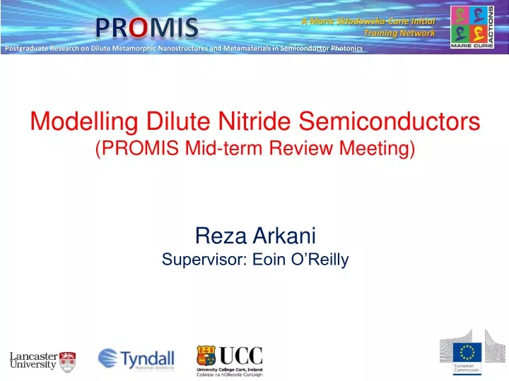 modelling dilute nitride semiconductors promis