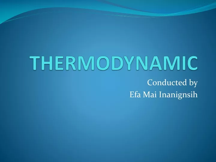 thermodynamic
