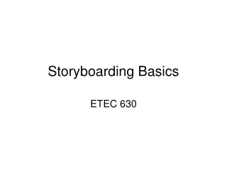 Storyboarding Basics