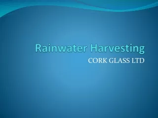 Rainwater Harvesting