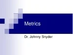 Metrics - slide 1