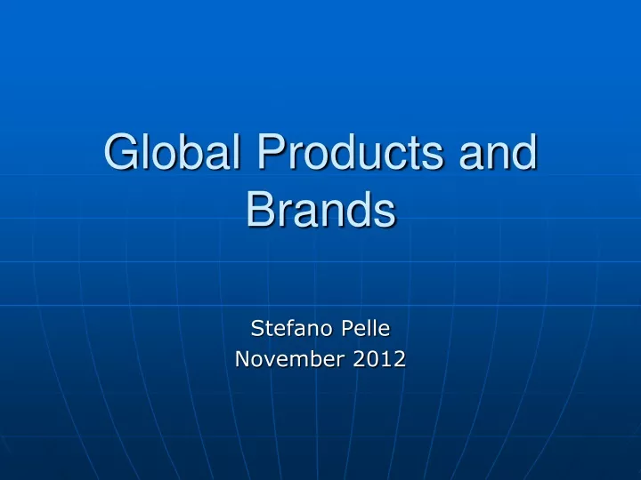 global products and brands