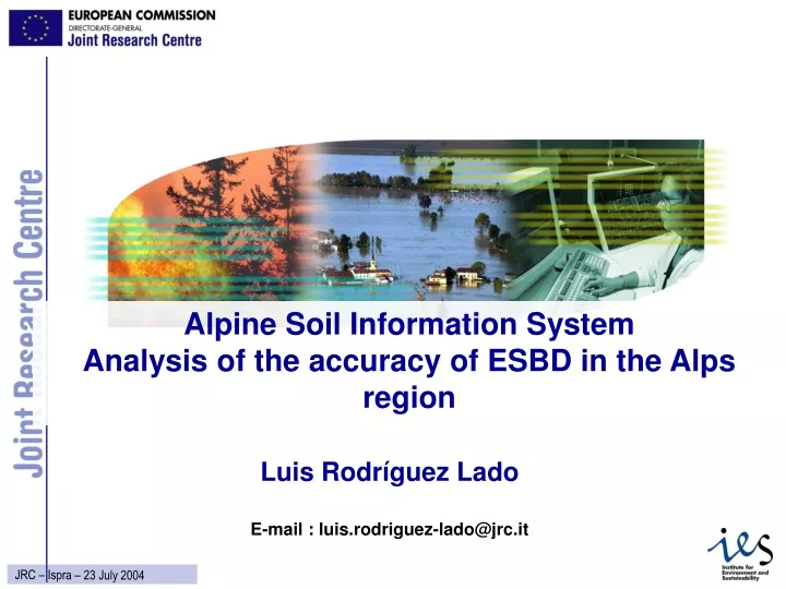 alpine soil information system analysis