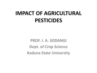 IMPACT OF AGRICULTURAL PESTICIDES