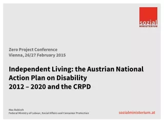 Austrian National Action Plan  on Disability 2012 - 2020
